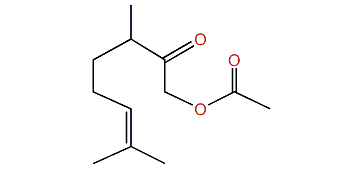 3,7-Dimethyl-2-oxo-6-octen-1-yl acetate